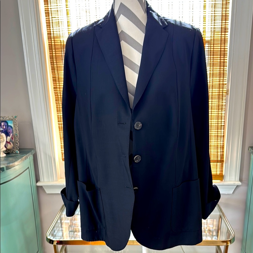 Akris wool blazer with silk lining